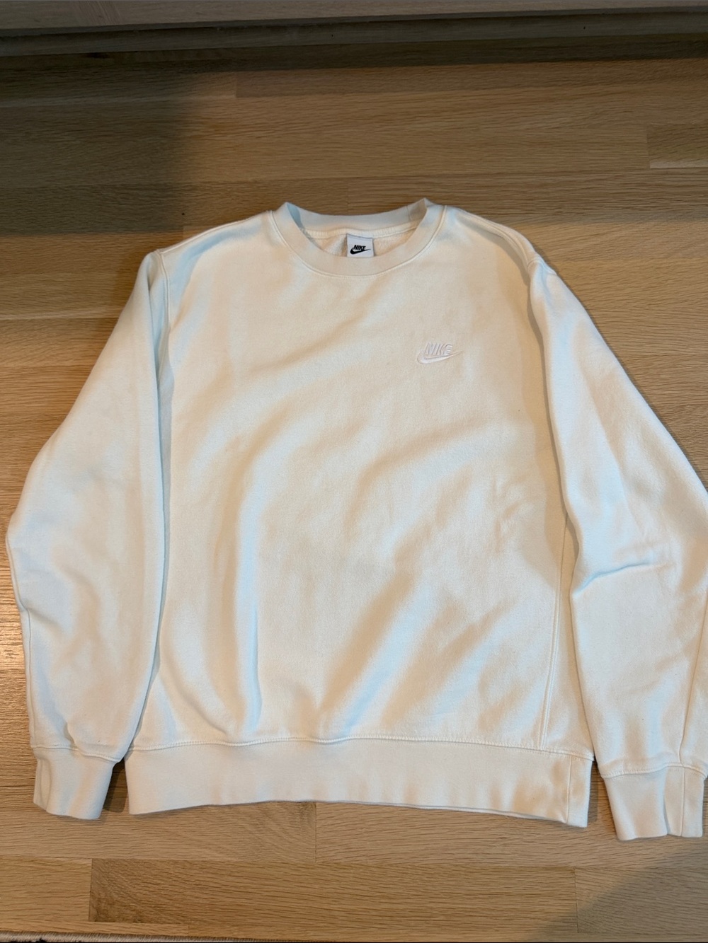 Nike Men's Off-White Crewneck Sweatshirt